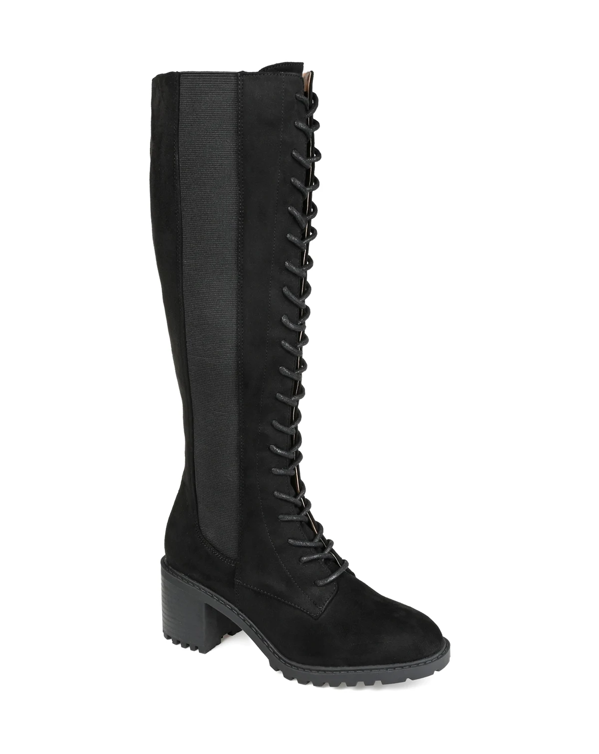 Women's Jenicca Lug Sole Lace Up Knee High Boots