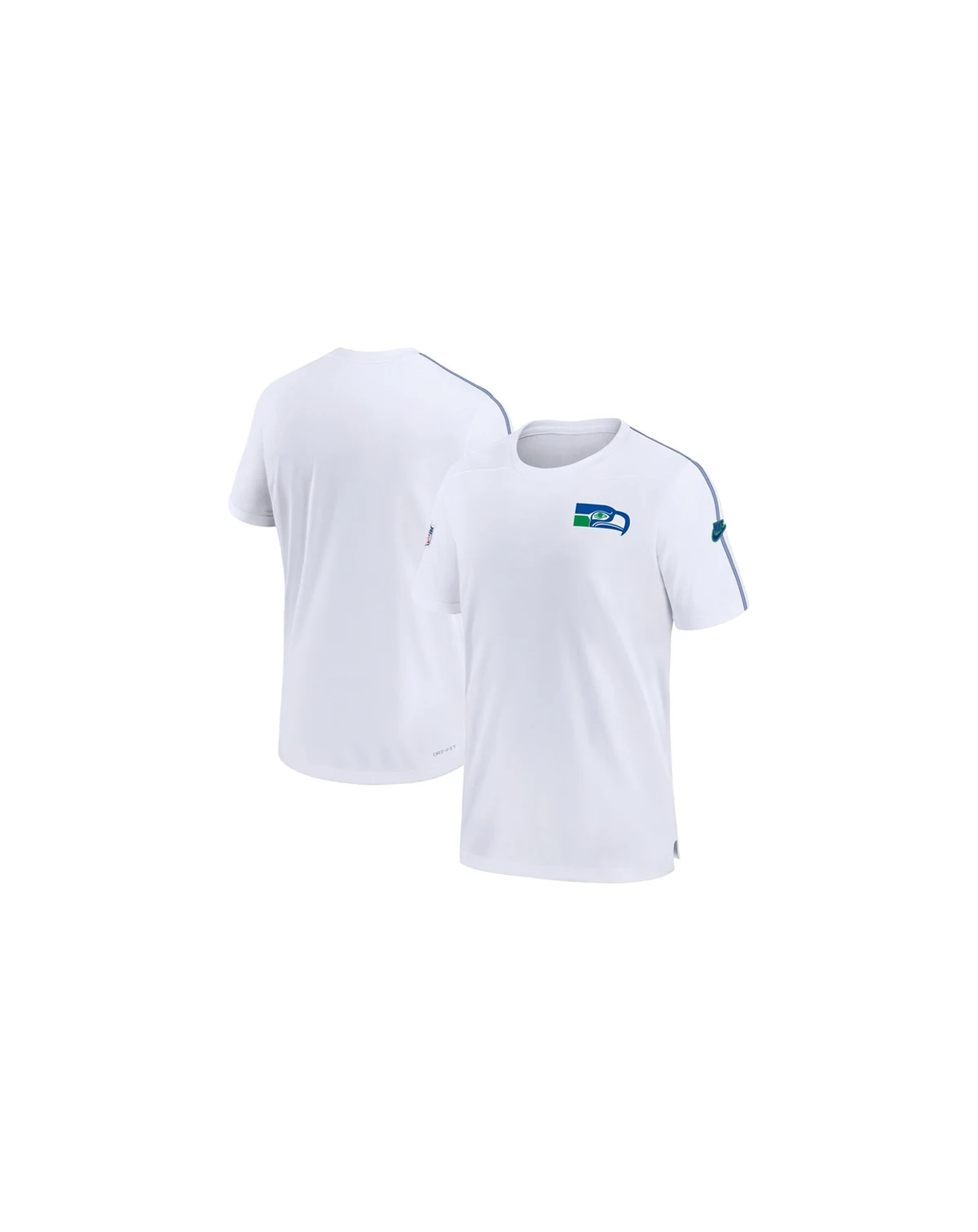 Men's White Seattle Seahawks Sideline Alternate Logo Coach Performance Top