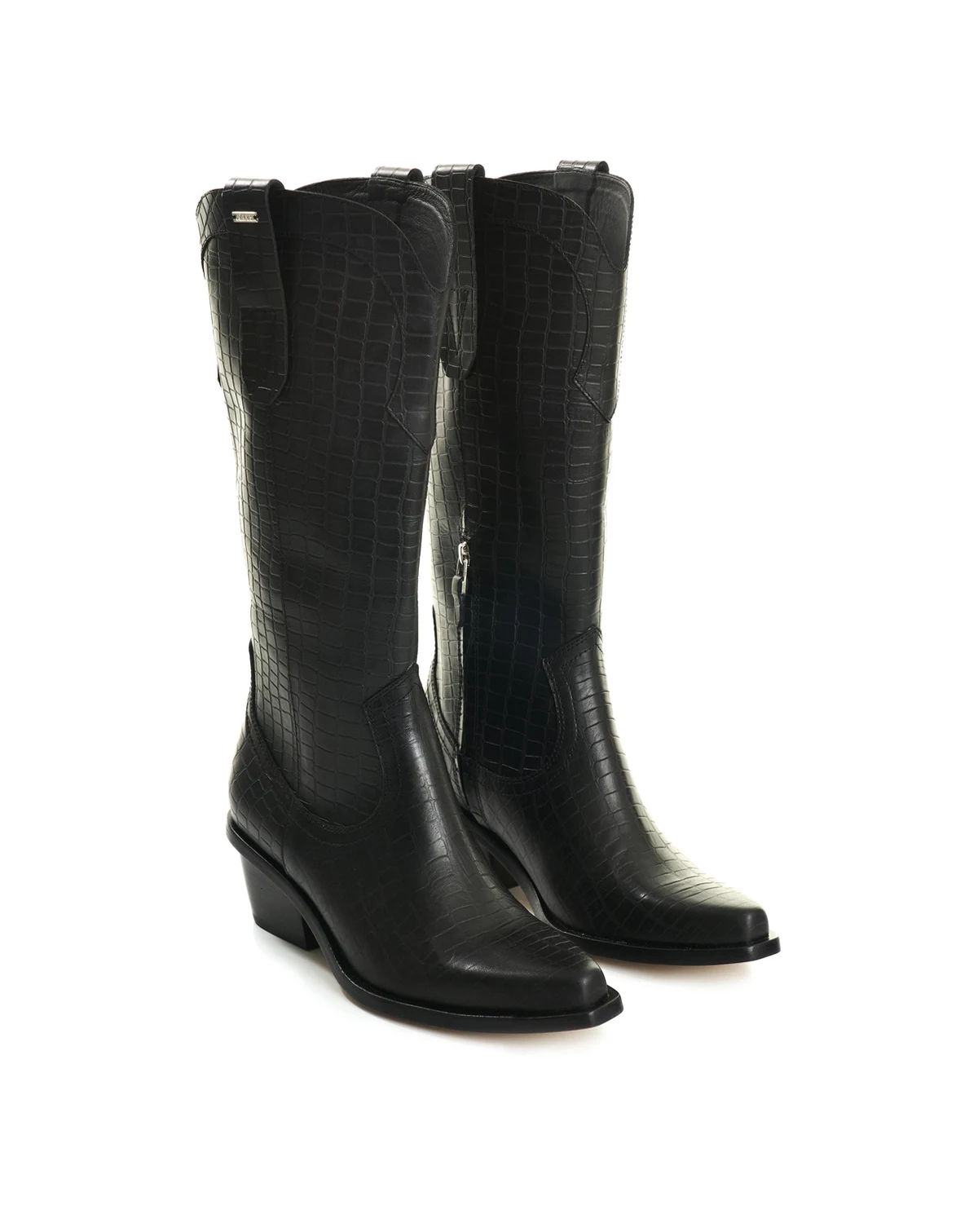 Women's Embossed Leather Boots