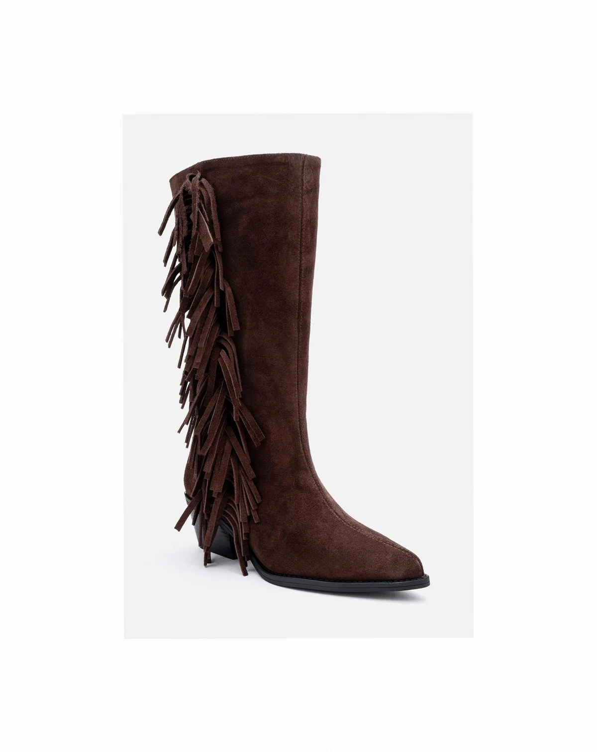 Women Orlo Leather Fringed Western Boot
