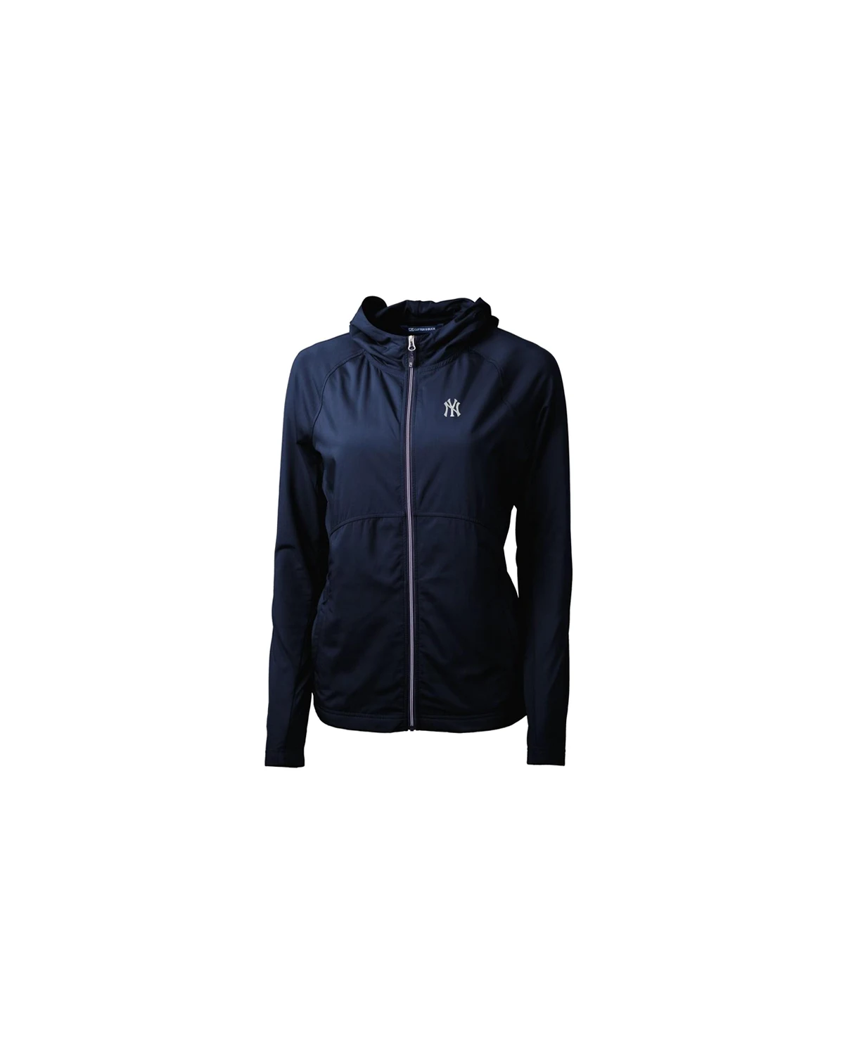 Women's Navy New York Yankees Adapt Eco Knit Full-Zip Jacket