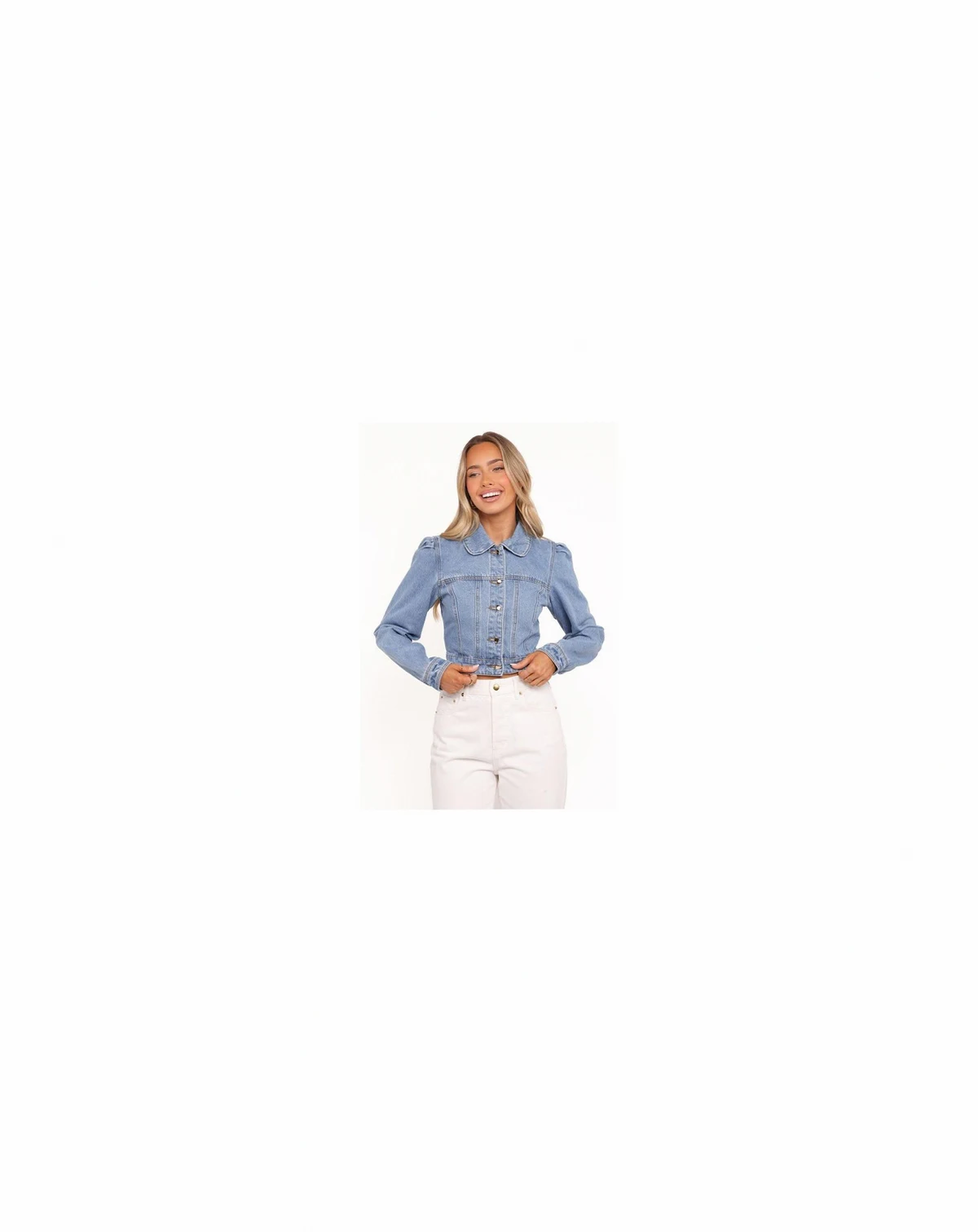 Women's Faven Cropped Denim Jacket
