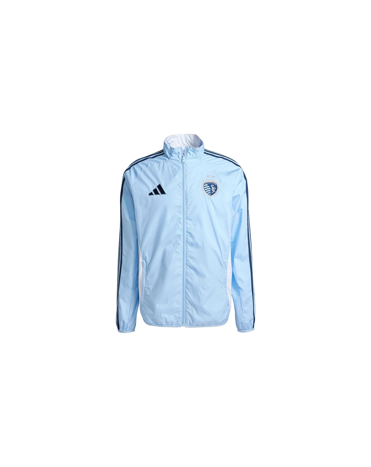 Men's Sky Blue/White Sporting Kansas City 2025 Anthem Reversible Full-Zip Jacket