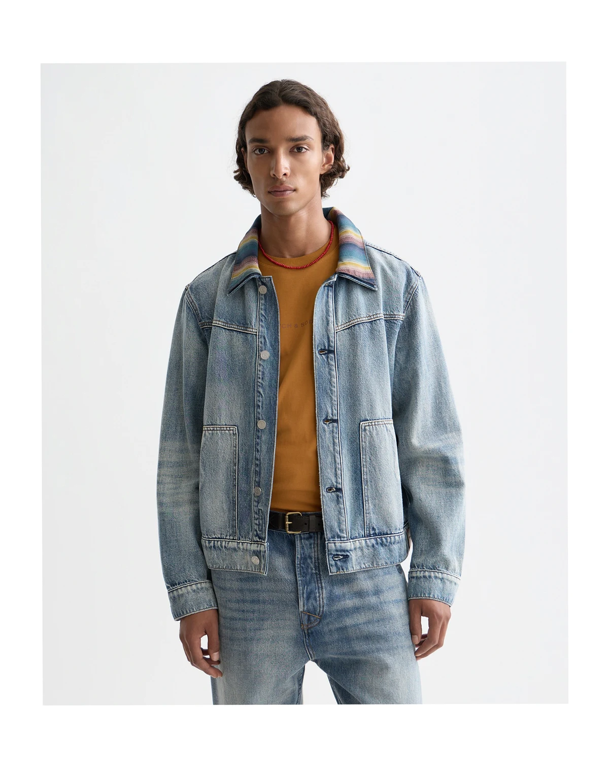 Men's Washed Denim Ranch Jacket
