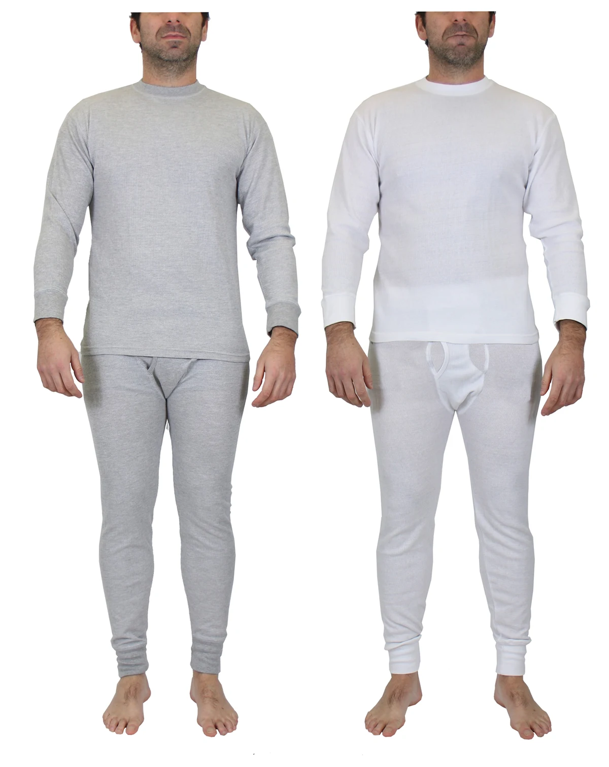 Men's Winter Thermal Top and Bottom, 4 Piece Set