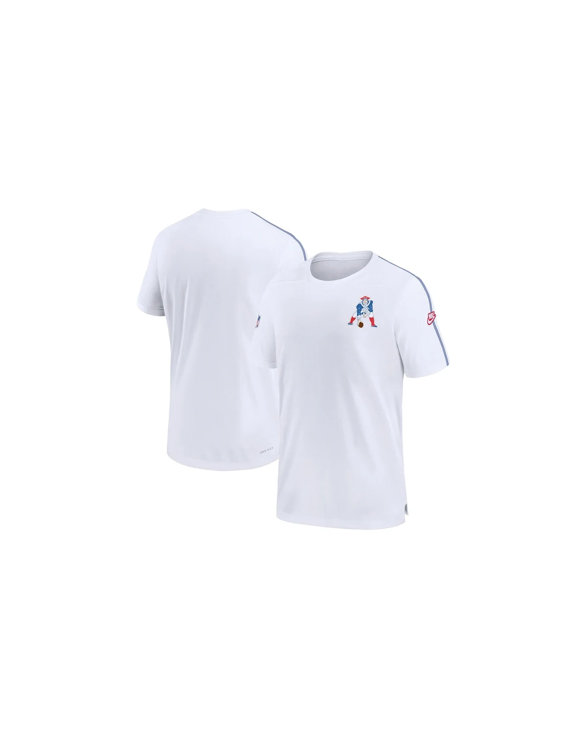 Men's White New England Patriots Sideline Alternate Logo Coach Performance Top