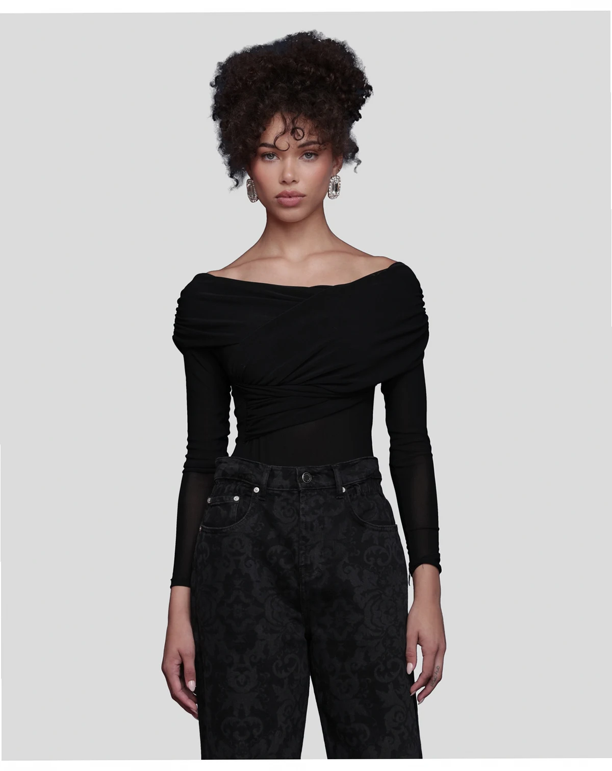 Women's Off-The-Shoulder Bodysuit Top