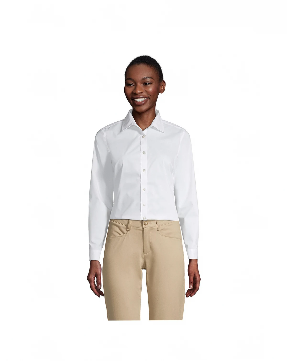 Women's No Gape Long Sleeve Stretch Shirt