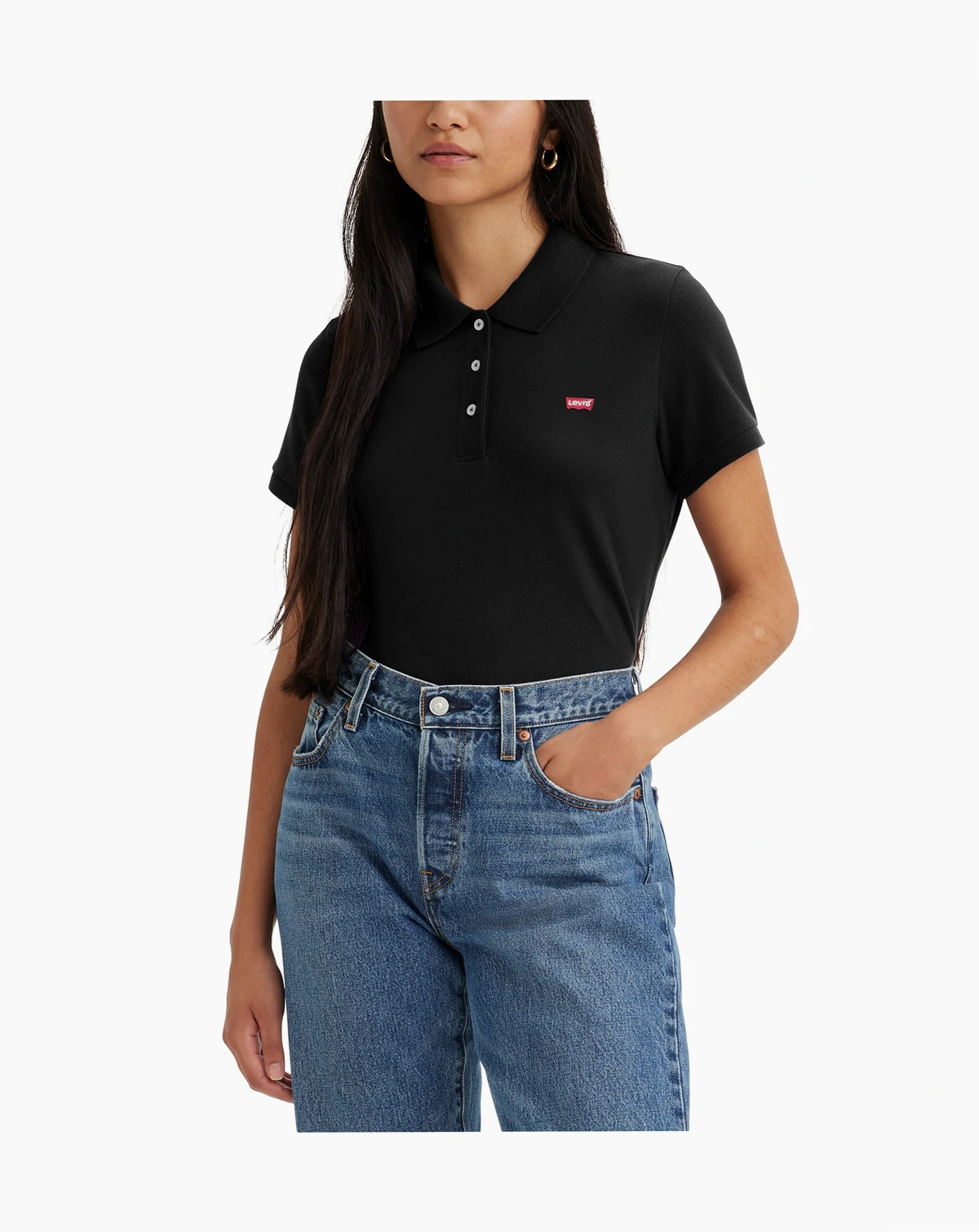 Women's Crown-Logo Shirt-Sleeve Polo Shirt