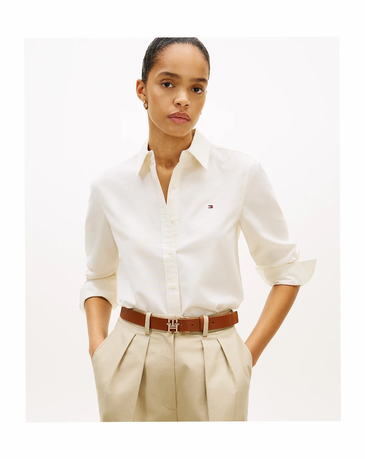 Women's Long-Sleeve Oxford Shirt