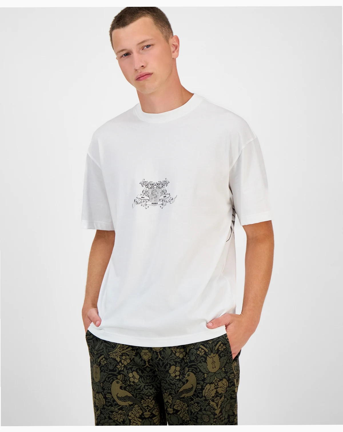 Men's Duarms Oversized Short Sleeve Crewneck Graphic T-Shirt