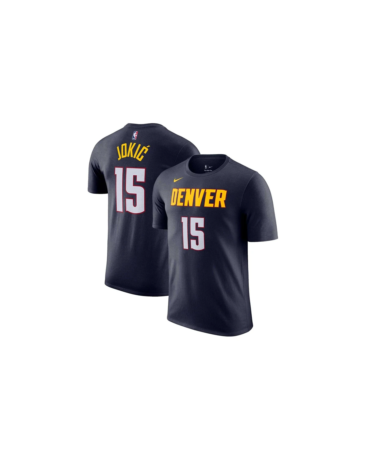 Men's Nikola Jokic Navy Denver Nuggets Icon 2022, 23 Name and Number T-shirt