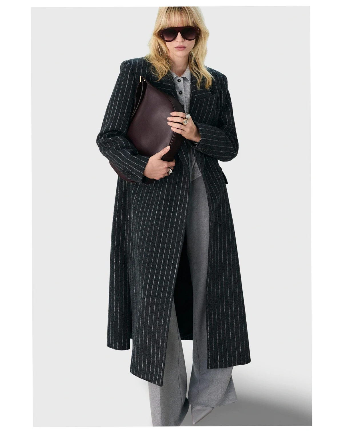 Women's Double Breasted Tailored Maxi Coat
