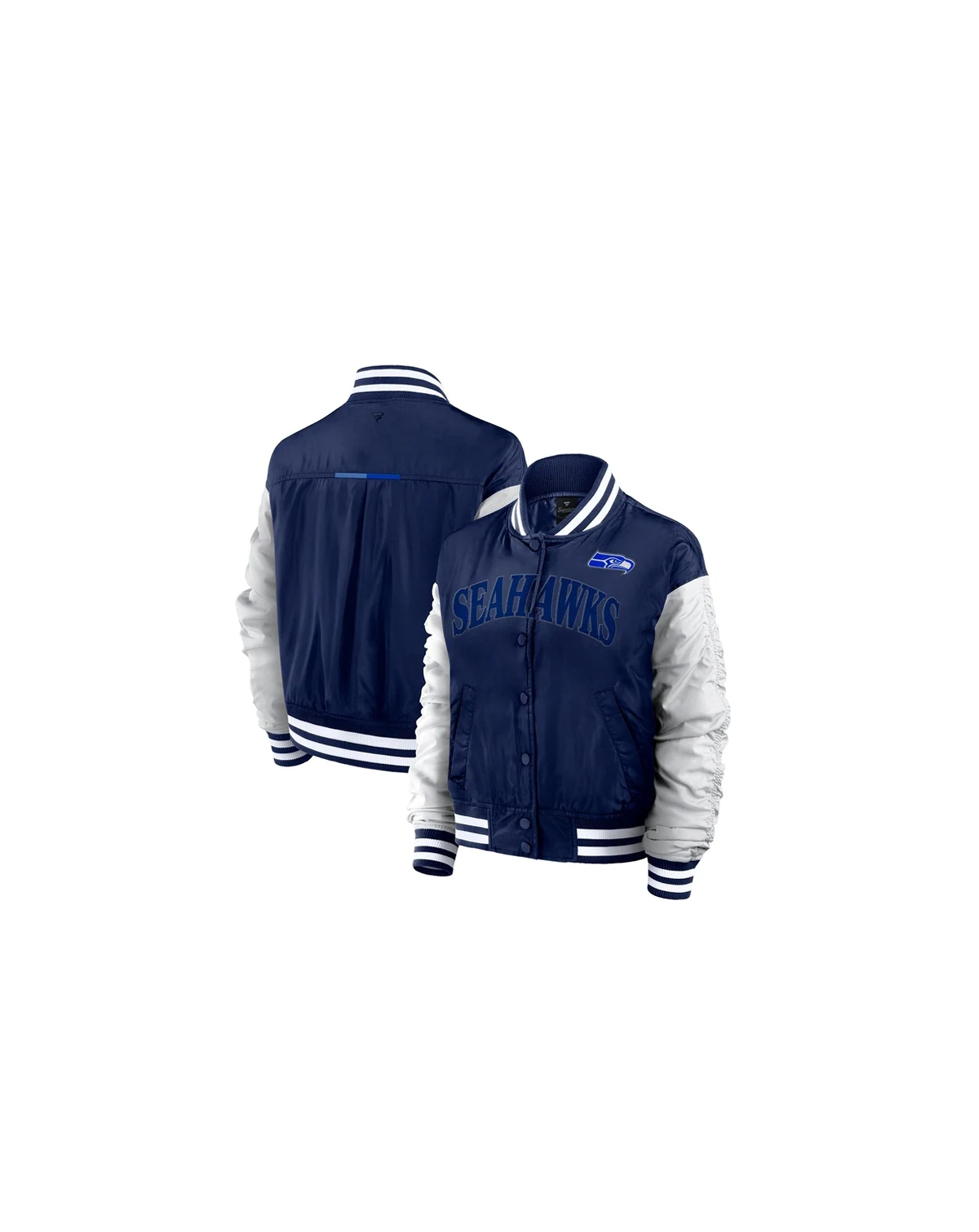 Women's College Navy Seattle Seahawks Elements Wave Full-Snap Jacket