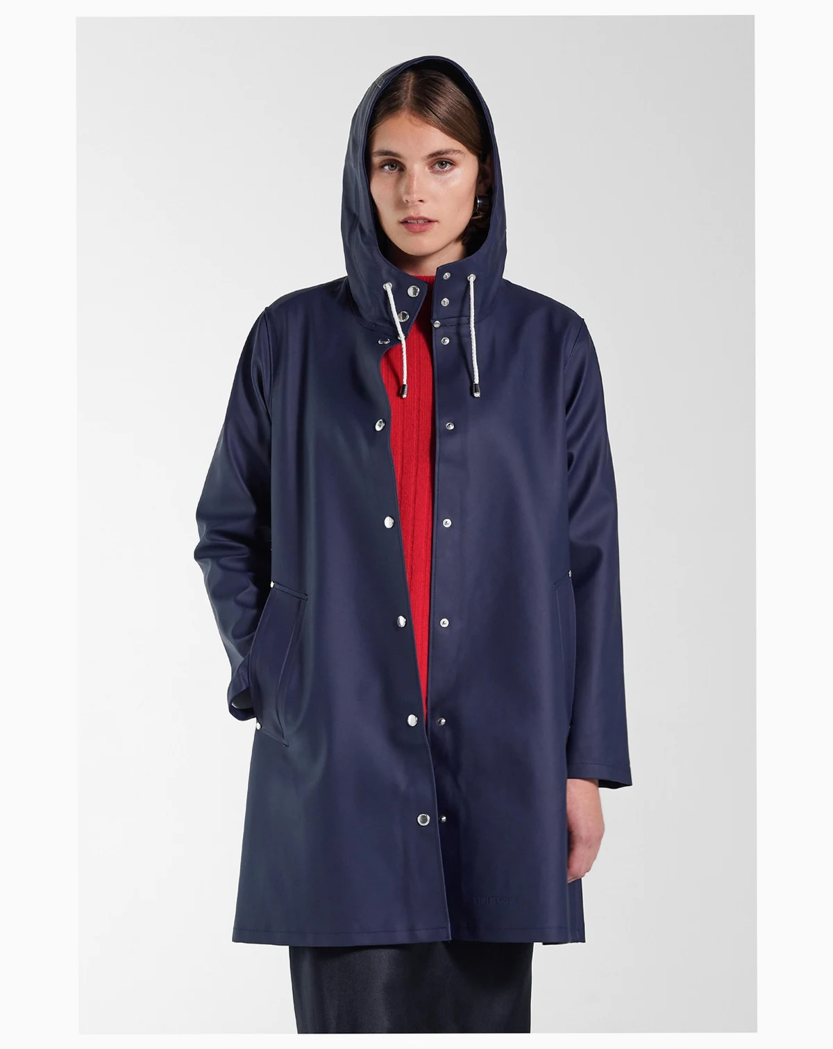 Women's Mosebacke Hooded Long Sleeve Raincoat