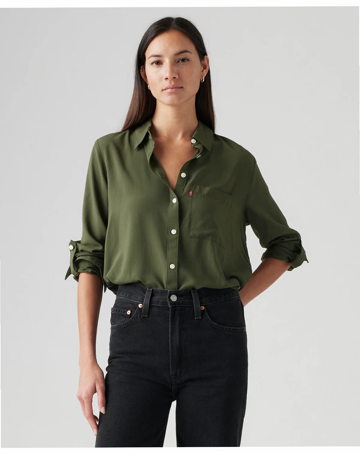 Plus Size Darlene Long-Sleeve Shirt