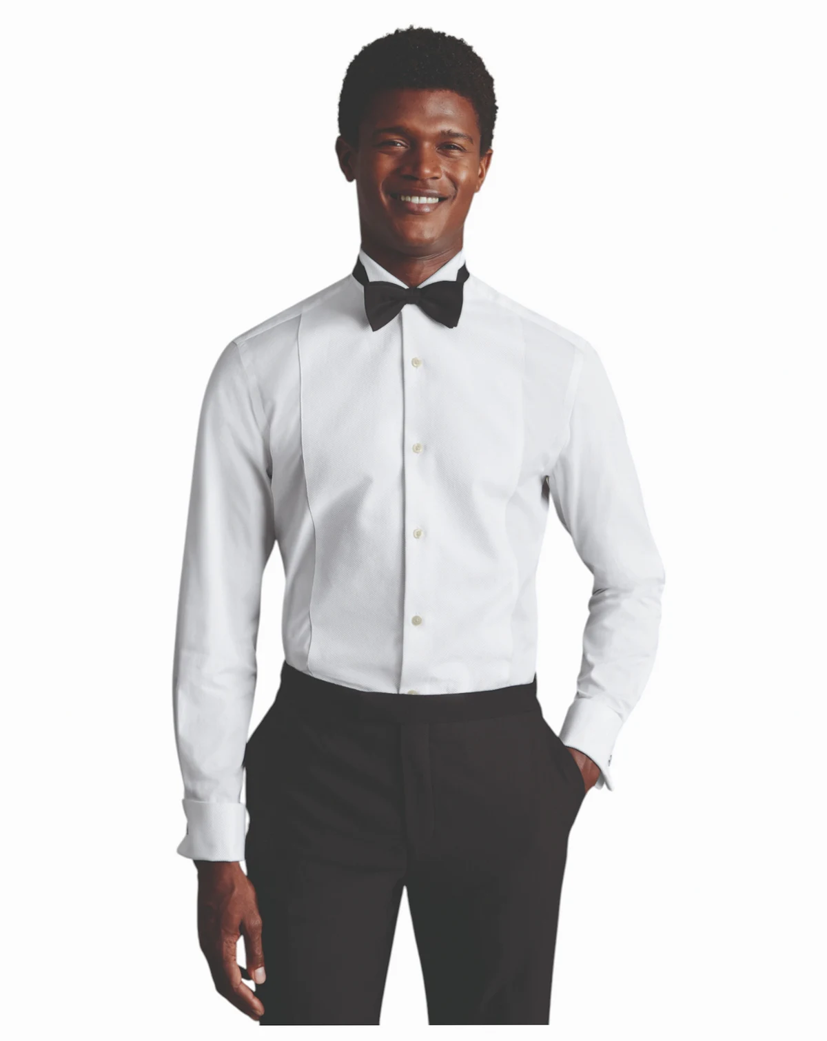 Men's Slim-Fit Tuxedo Dress Shirt