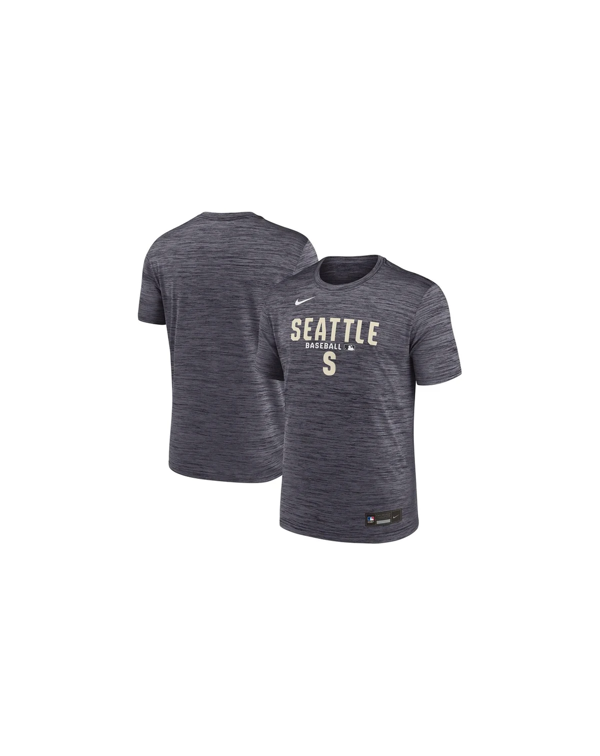 Men's Black Seattle Mariners Authentic Collection Velocity Dri-FIT T-Shirt