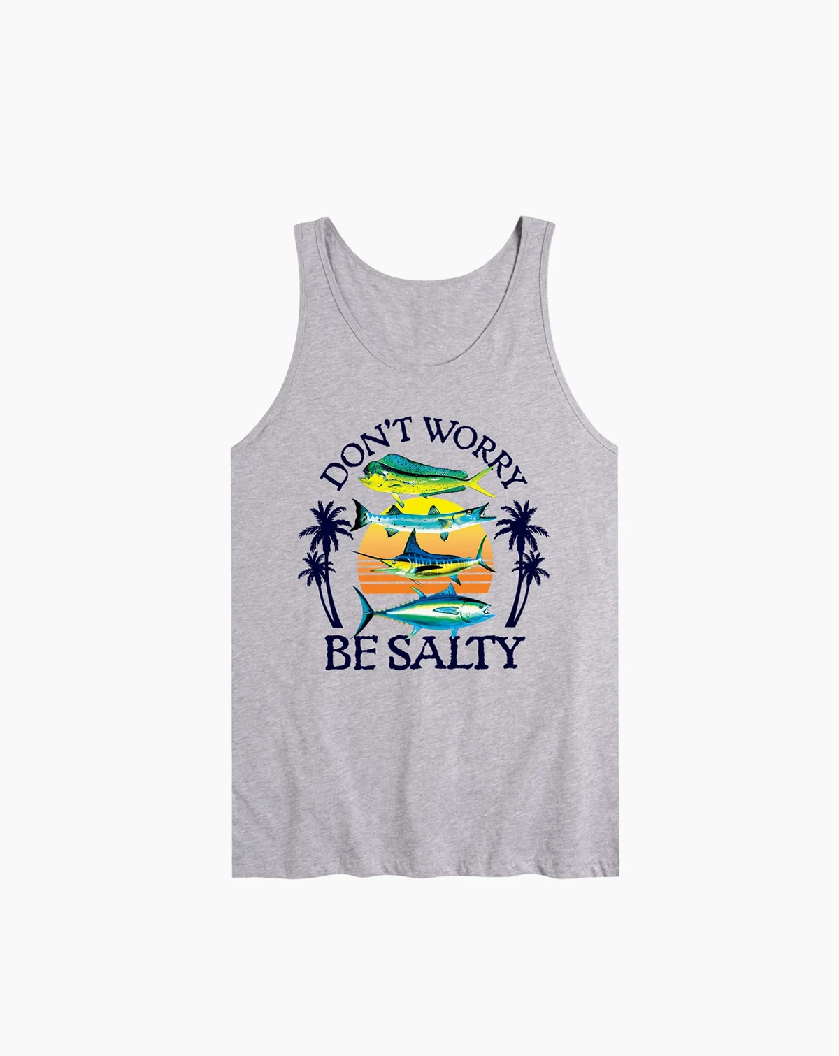 Men's Don't Worry Be Salty Sleeveless Tank Top