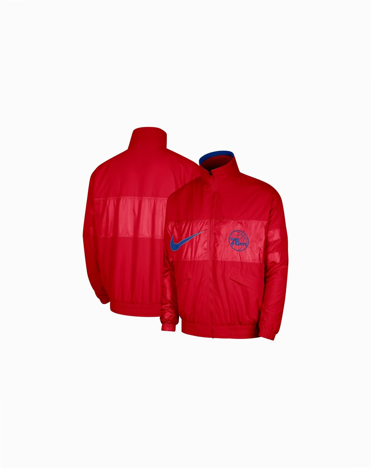 Men's Red Philadelphia 76ers Courtside Versus Capsule Full-Zip Jacket