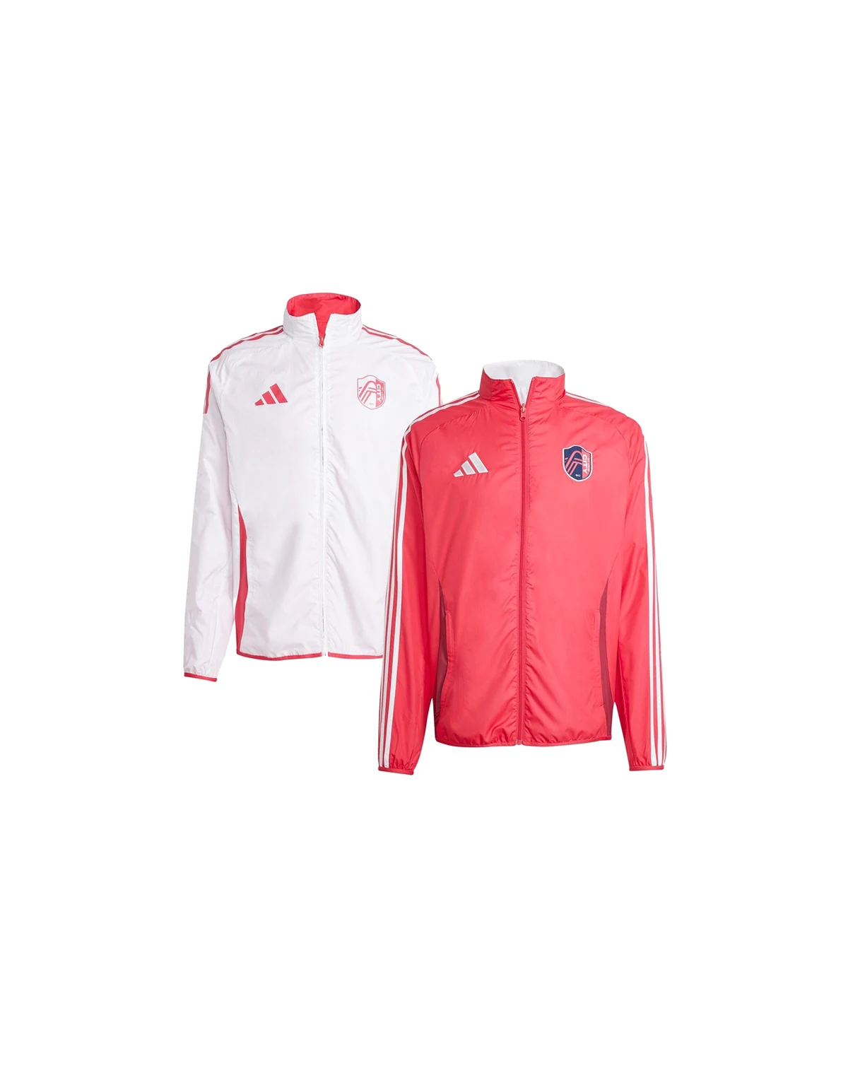 Men's Red/White St. Louis City SC 2025 Anthem Reversible Full-Zip Jacket