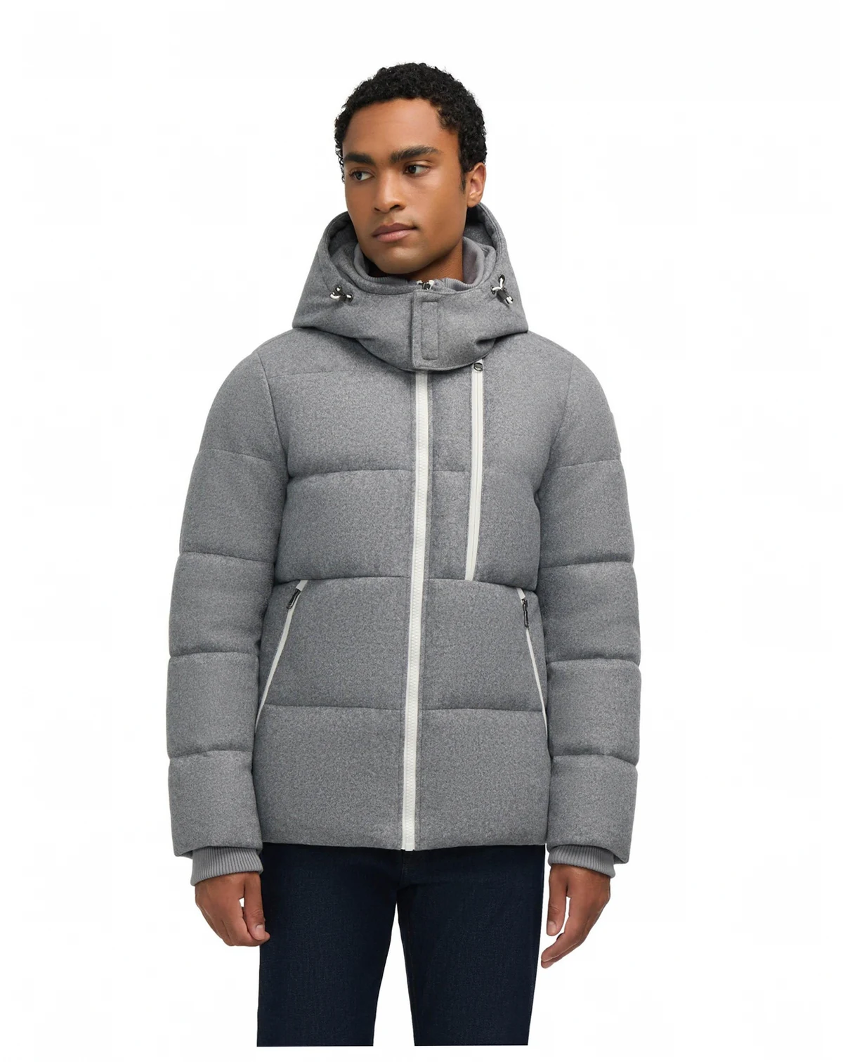 Men’s Kepler Wool-Like Puffer with Removable Hood