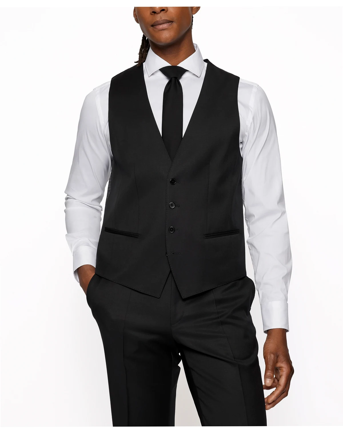BOSS Men's Single-Breasted Waistcoat