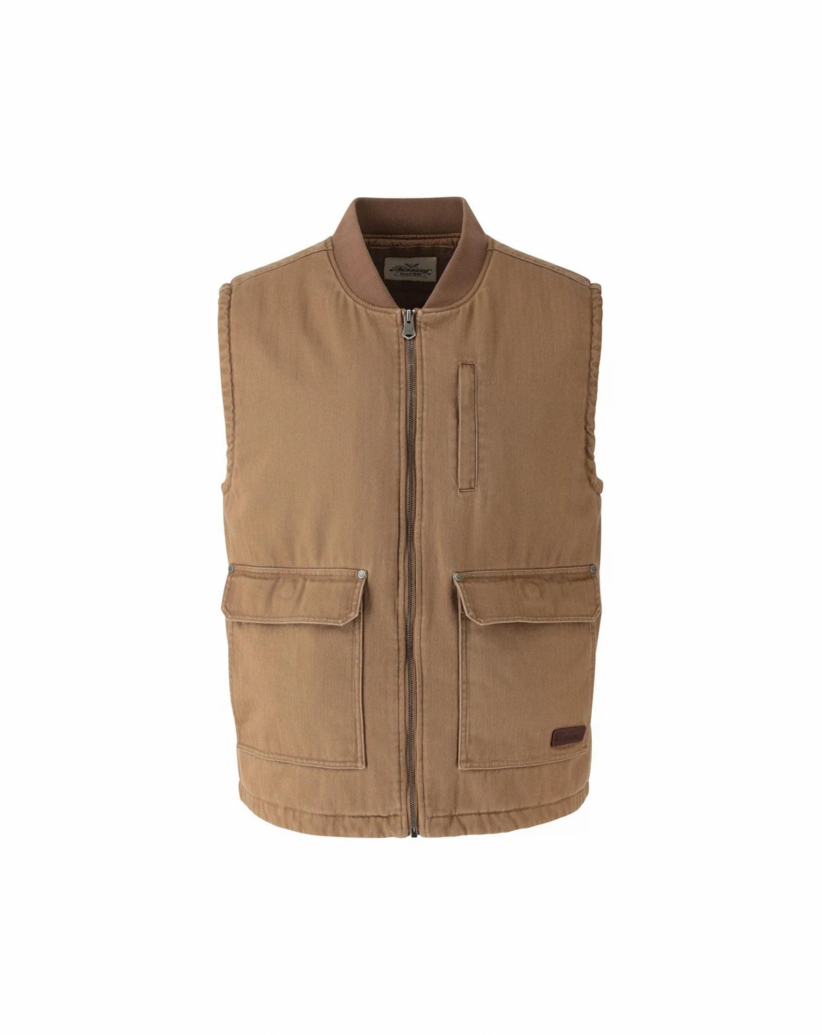 Men's Stone Wash Herringbone All Year Vest