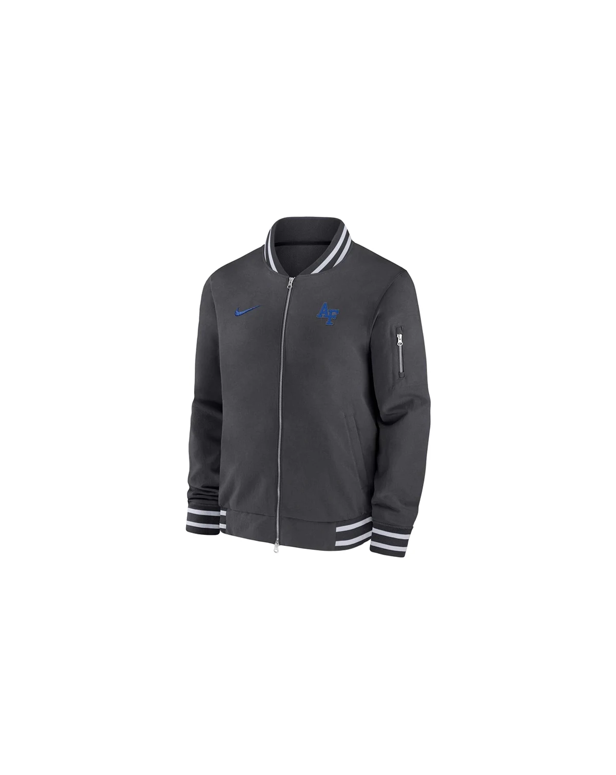 Men's Anthracite Air Force Falcons Full-Zip Bomber Jacket