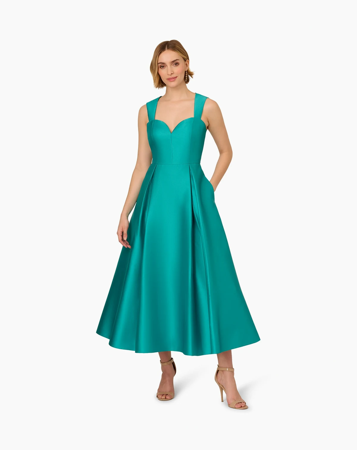 Women's Mikado Fit & Flare Gown