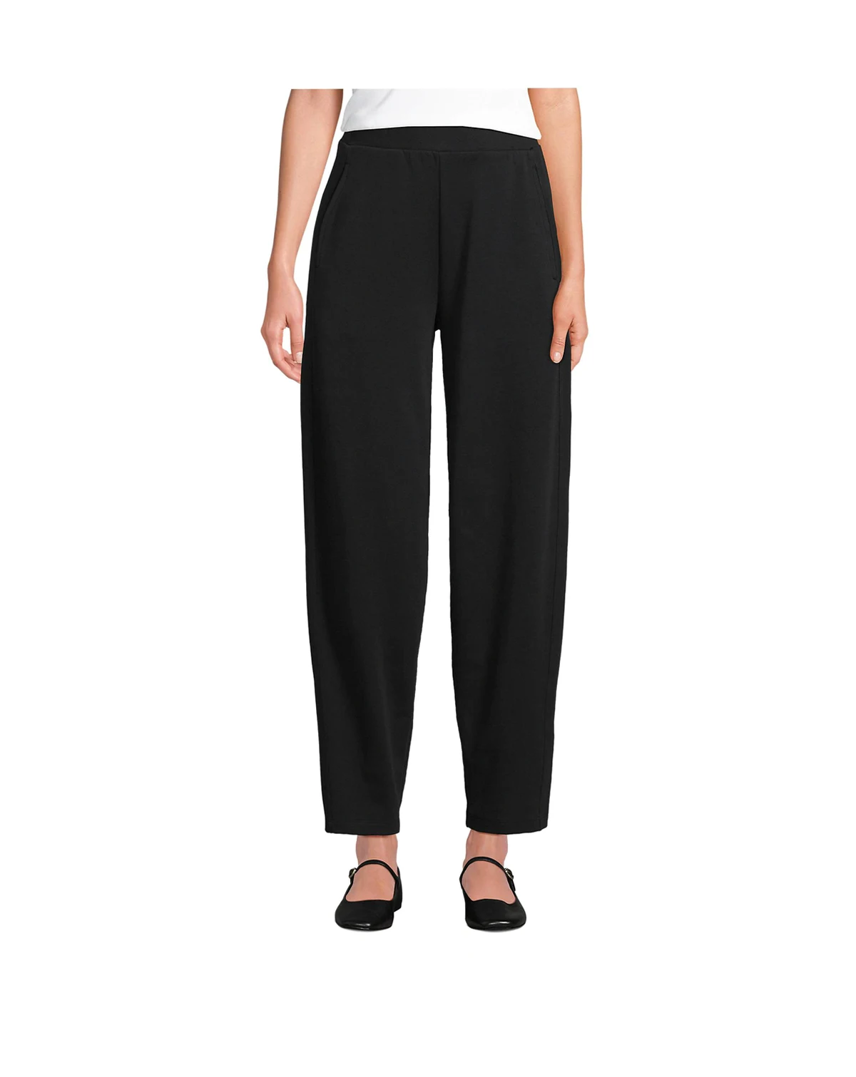 Women's Tall Sport Knit High Rise Barrel Ankle Pants