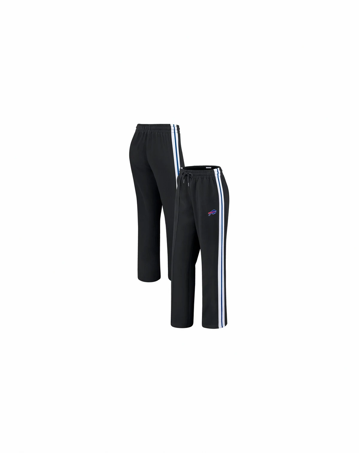 Women's Black Buffalo Bills Color Block Straight Leg Pants
