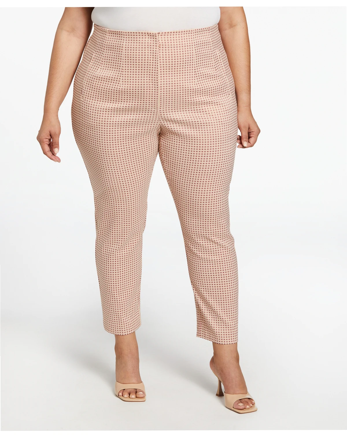 Plus Size Supreme Stretch Straight Leg Ankle Pants