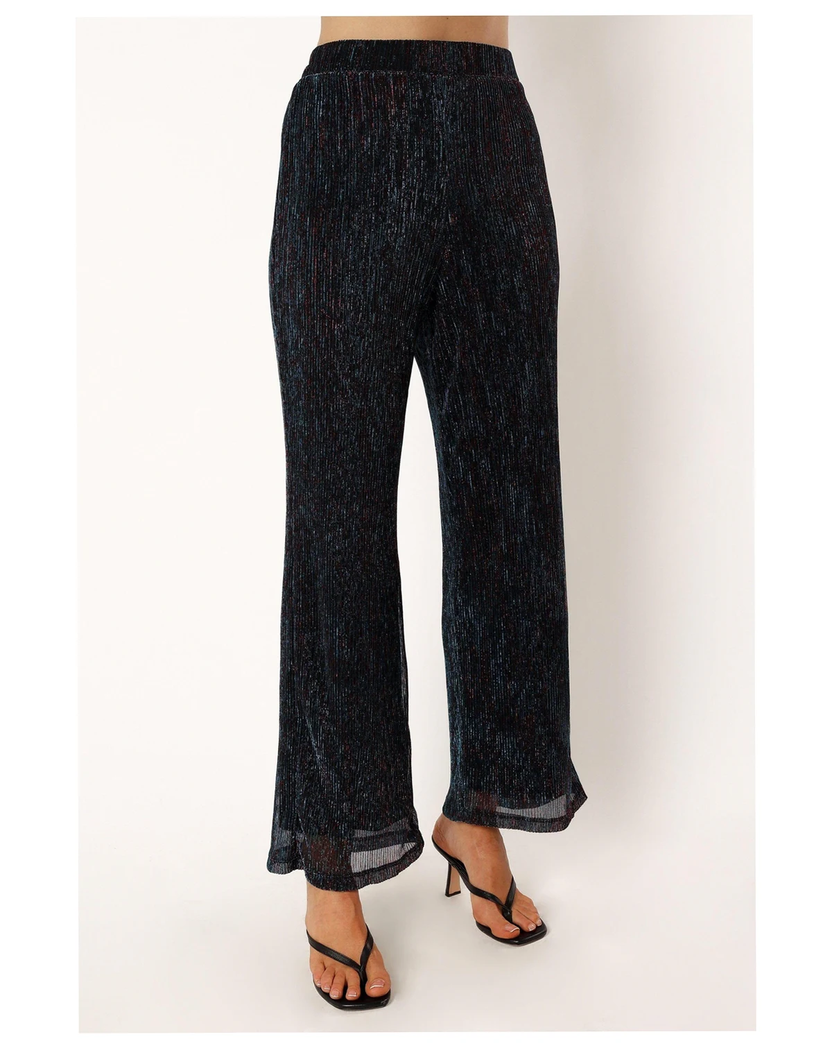 Women's Sonja Wide Leg Pant - Black Teal