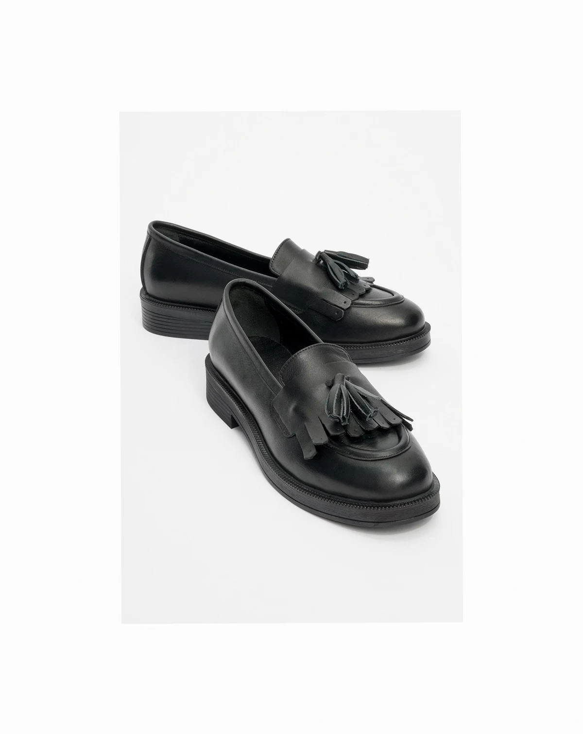 Milly Leather Tassel Loafers
