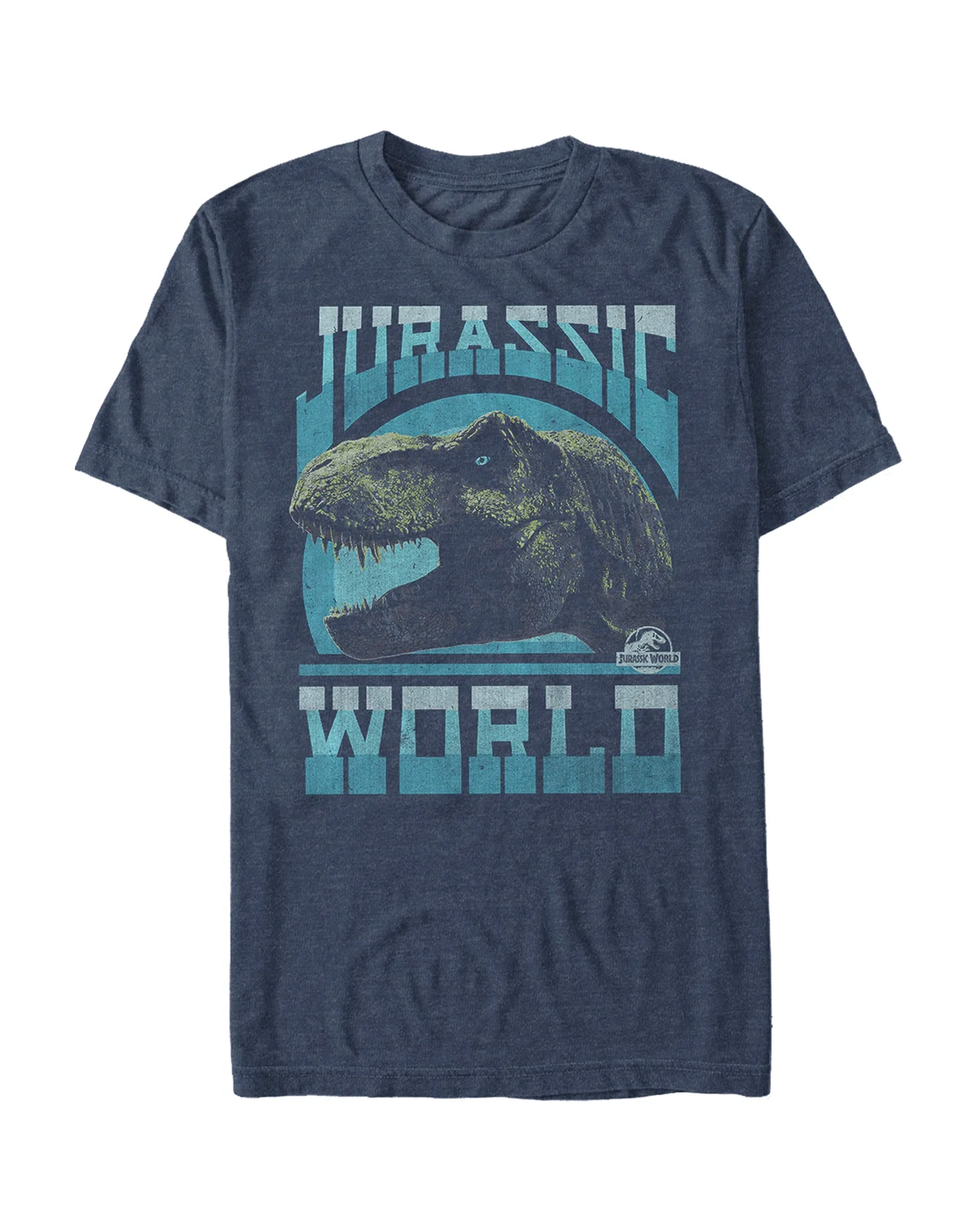 Jurassic World Fallen Kingdom Men's T-Rex Vintage-Like Profile Short Sleeve T-Shirt