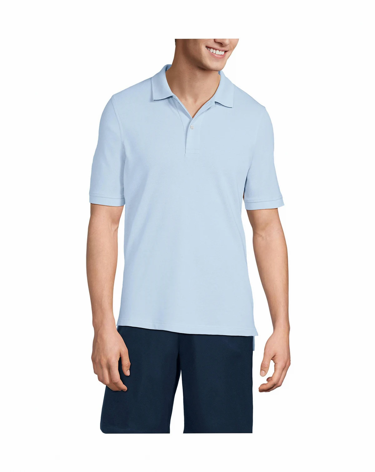 Men's Short Sleeve Mesh Polo Shirt