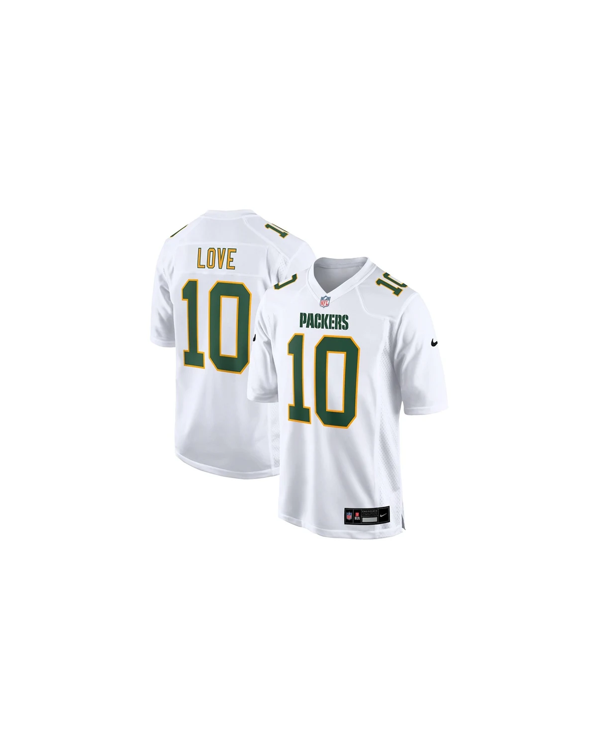 Men's Jordan Love White Green Bay Packers Fashion Game Jersey