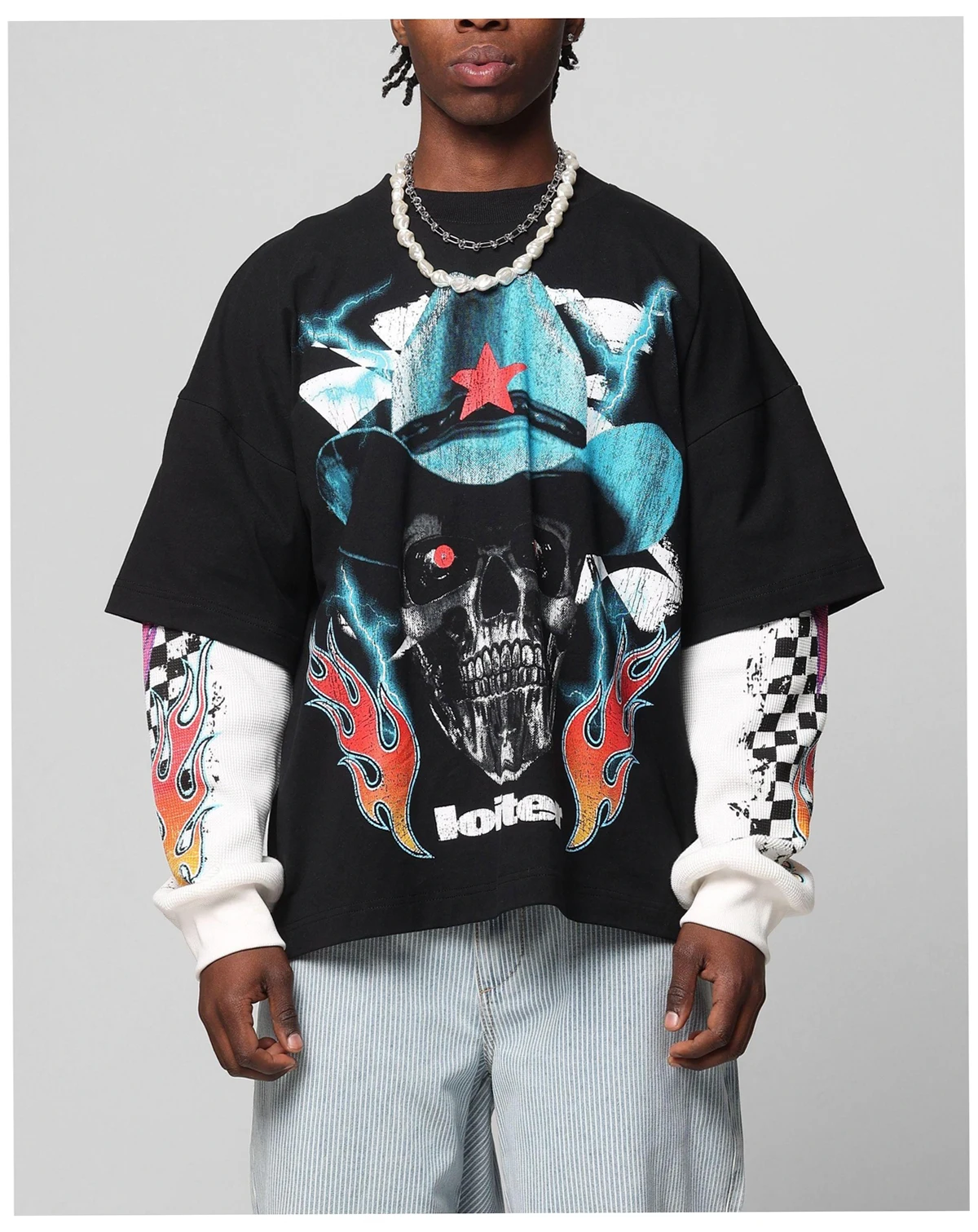 Men's Daytona Layered Long Sleeve T-Shirt