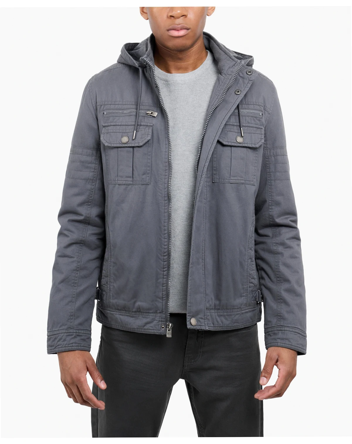 Men's Hooded Military Jacket