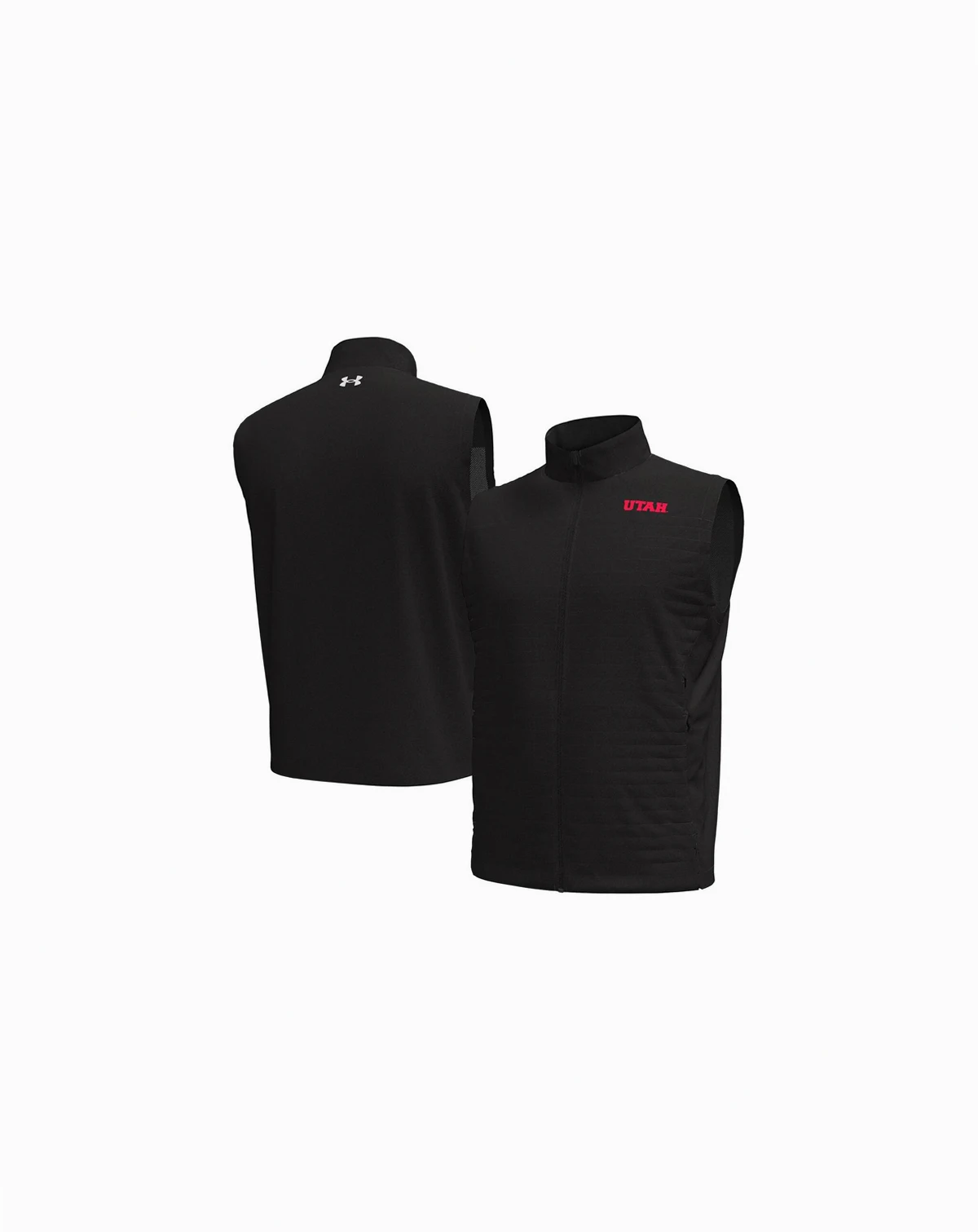 Under Armor Men's Black Utah Utes Drive Pro Storm Full-Zip Vest