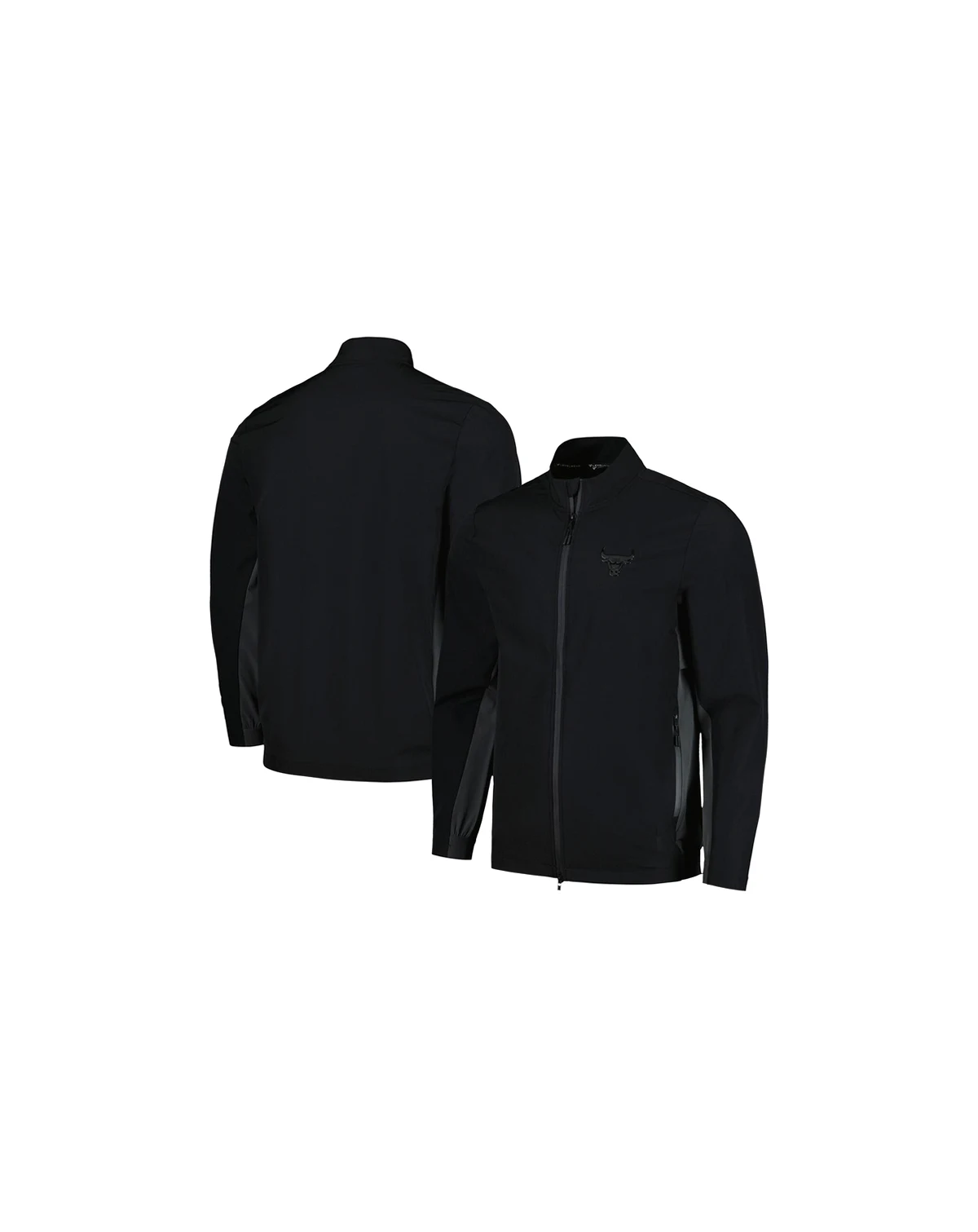 Men's Black Chicago Bulls Harrington Full-Zip Jacket