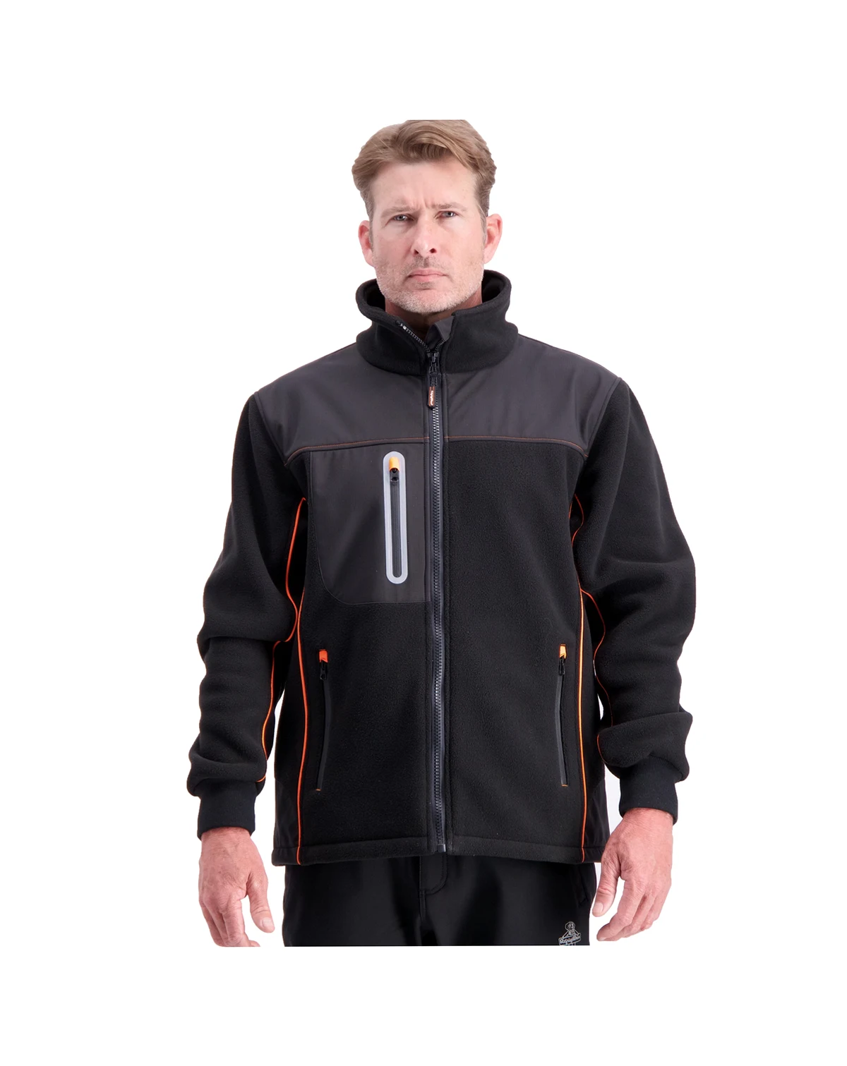 Men's PolarForce Hybrid Fleece Jacket Warm Winter Coat, Lightweight, Flexible, Insulated Performance