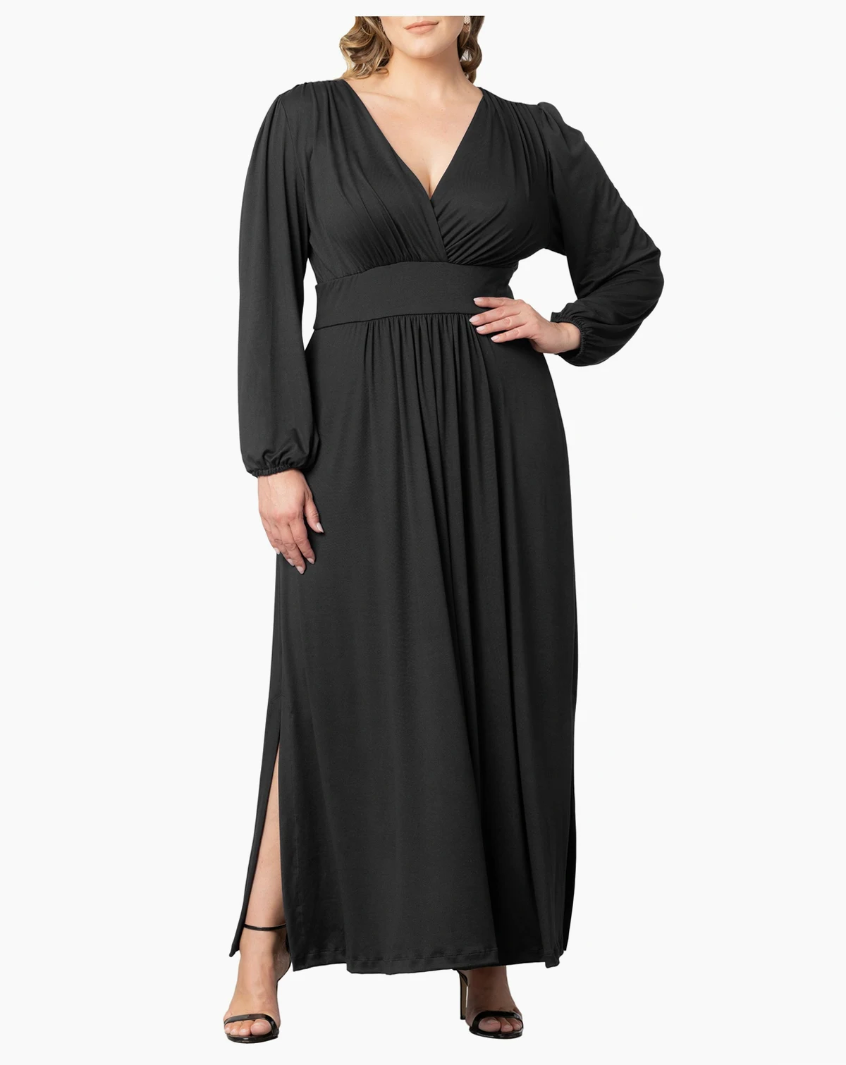 Plus Size Kelsey Long Sleeve Maxi Dress