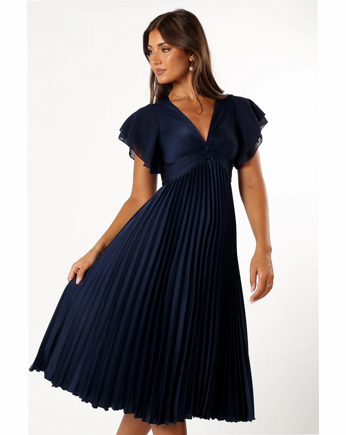 Women's Nova Flutter Sleeve Midi Dress