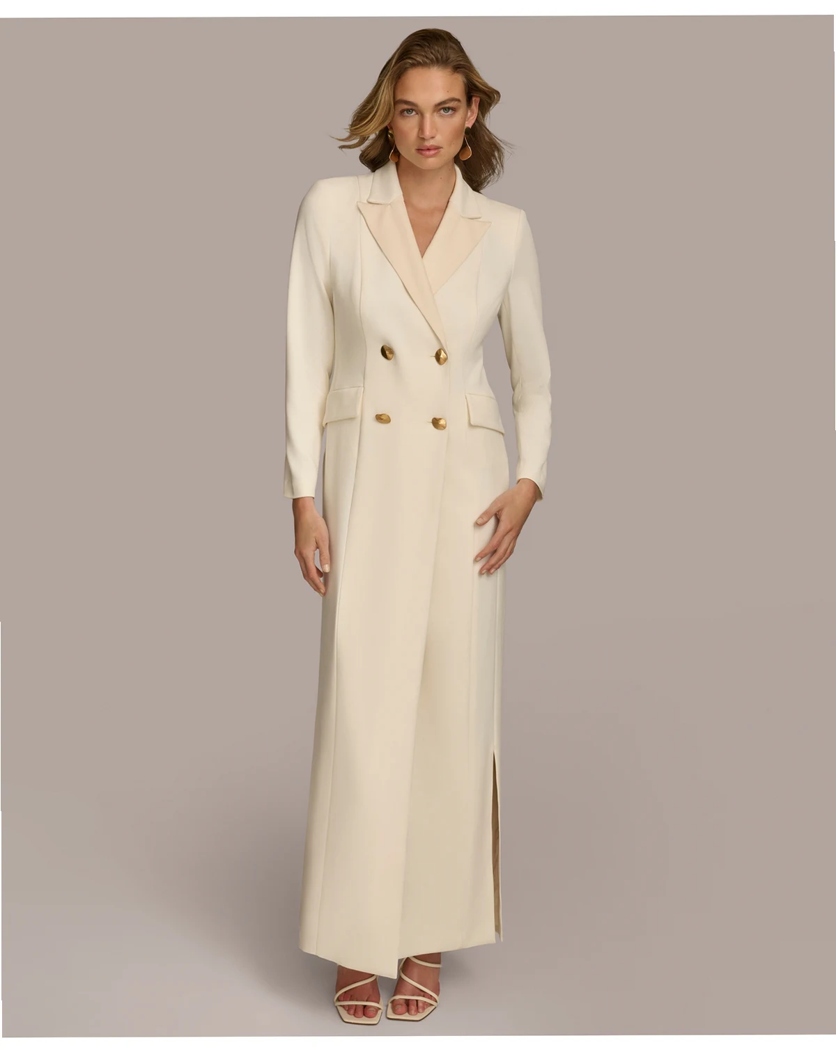 Women's Long Sleeve Coat Dress
