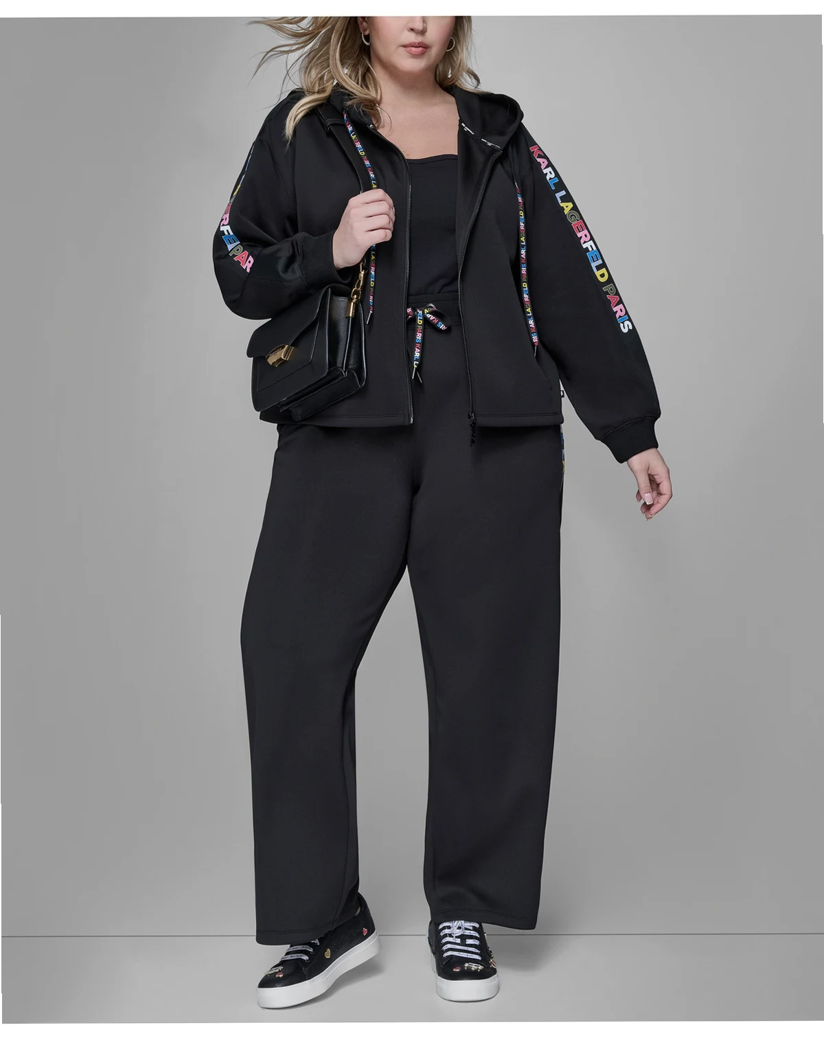 Women's Plus Size Straight Side Logo Pants