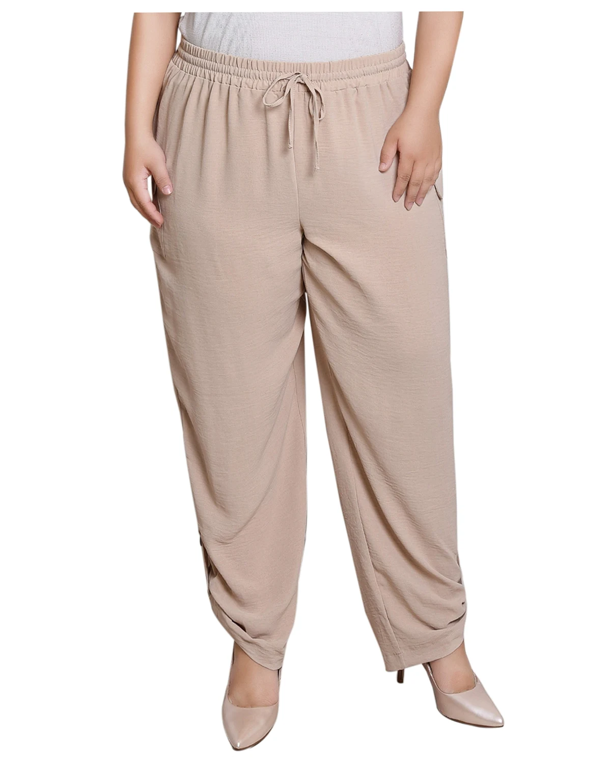 Plus Size Pull On Cargo Pants