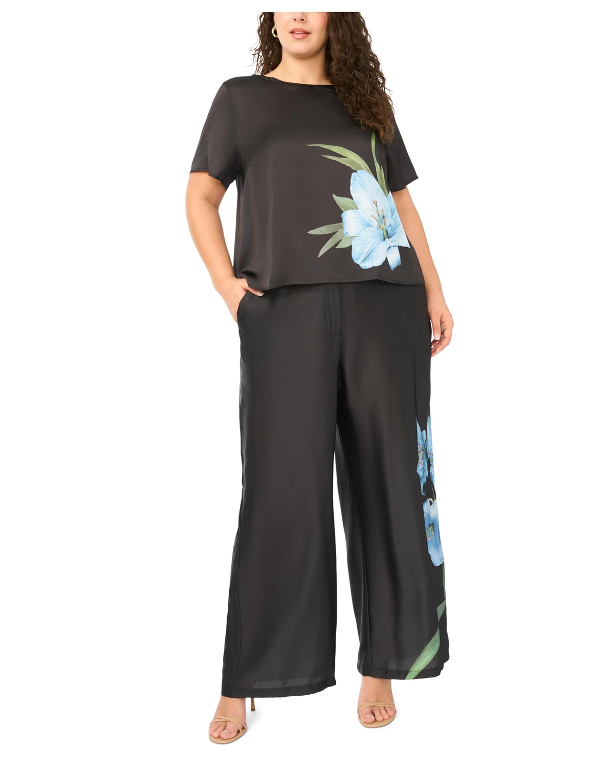 Plus Size Pull-On With Back Elastic Pants
