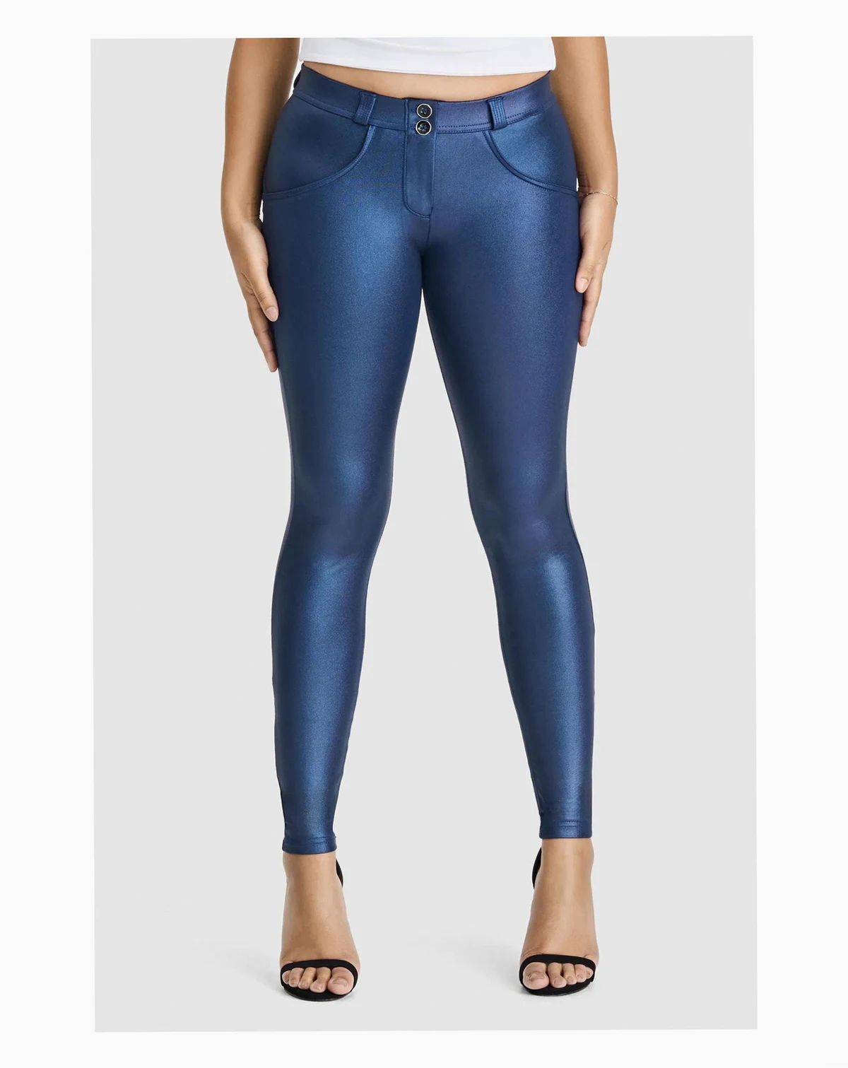 Women's Mid-Rise Sculpting Skinny Disco Pants